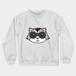 Kawaii Cute Raccoon Crewneck Sweatshirt